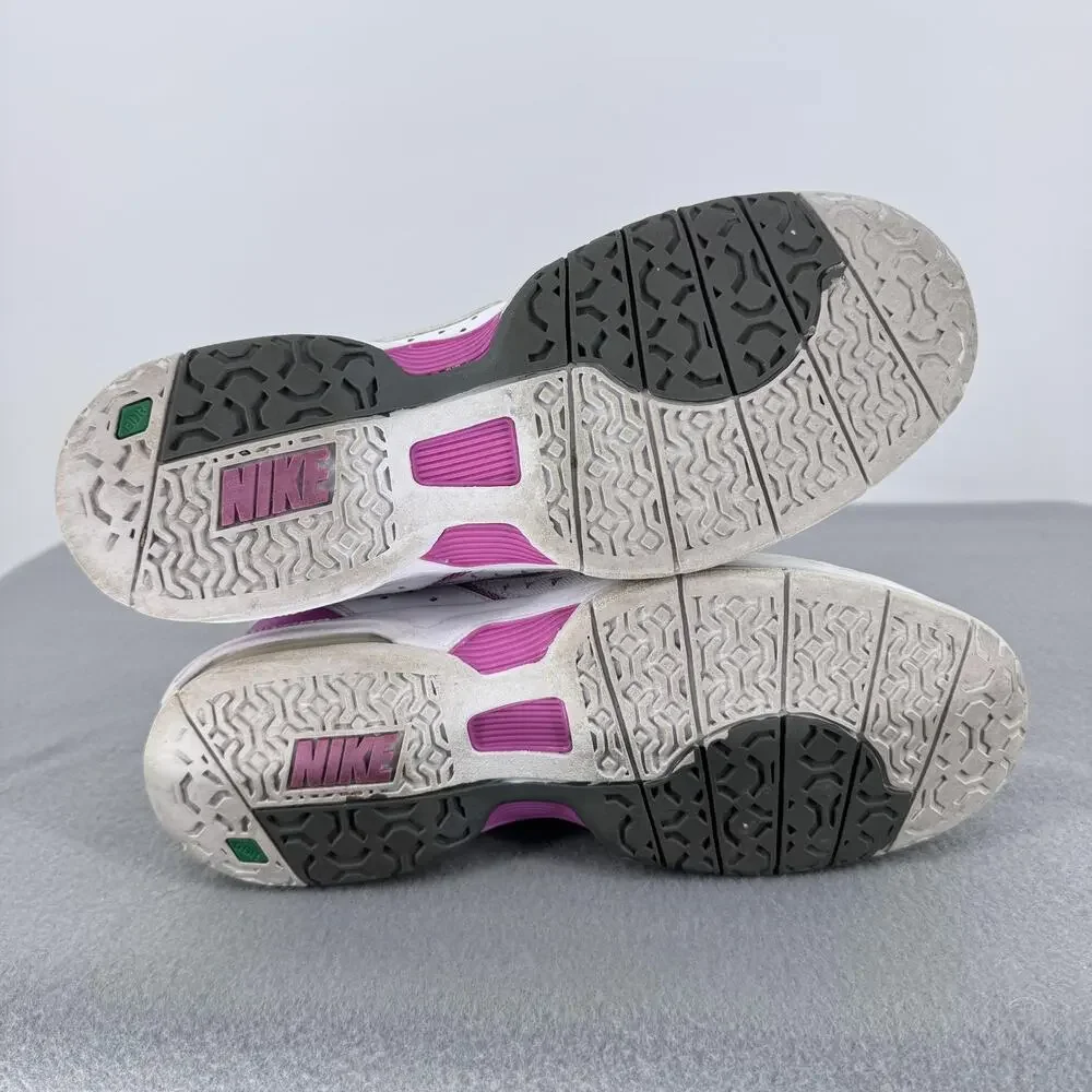 Nike Air Cage Advantage Tennis‎ Shoes 599365-105 Womens 9 White Pink Air Max